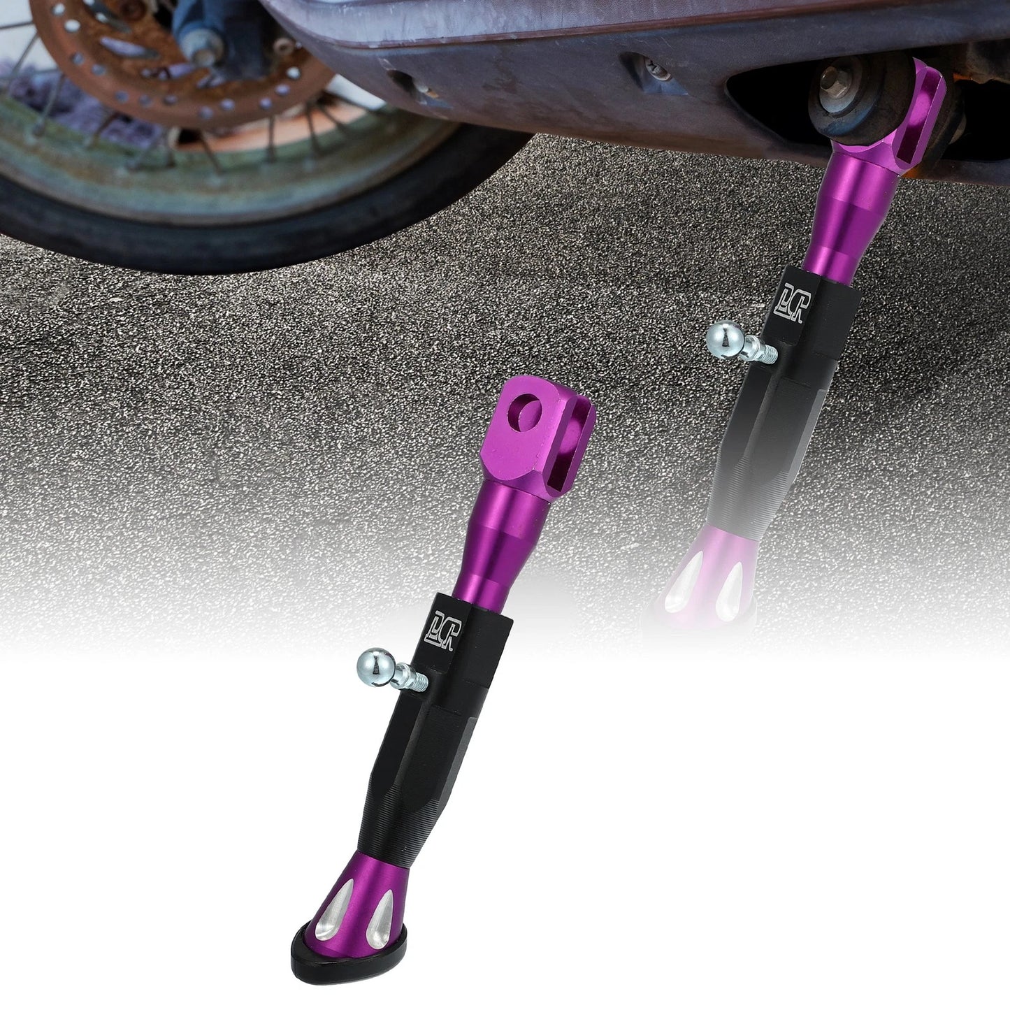 Kickstand Side Support Purple for Universal Motorcycle