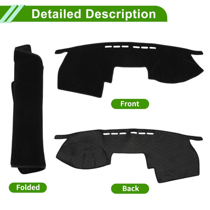 Dashboard Cover Black Polyester for Toyota Mark X 120 Series (2004-2009)