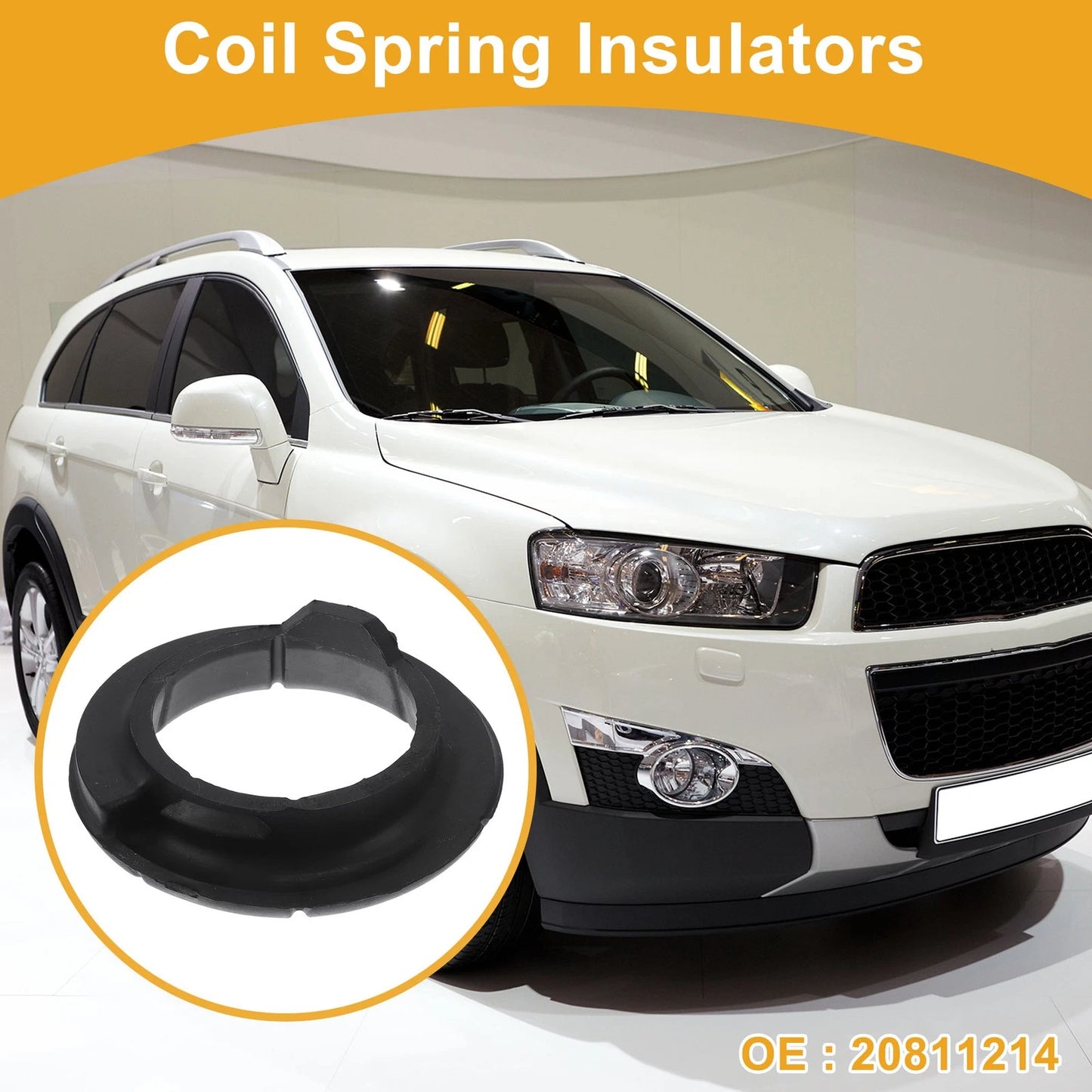 Front Lower Coil Spring Insulators for Chevrolet Captiva Sport (2012-2015)