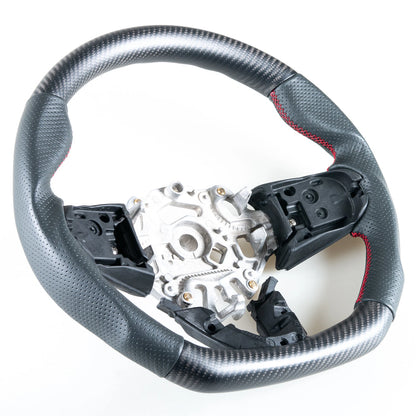 Flat Bottom Matte Carbon Leather Steering Wheel for Mini F54 F55 F56 F57 F60 F61 (2014-2023)