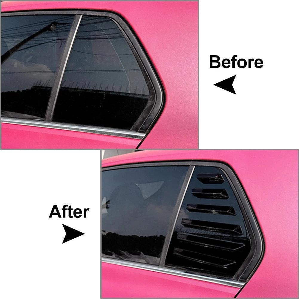 Rear Window Side Vent Shutter Louver Cover Trim for VW Golf 8 (2020-2022)