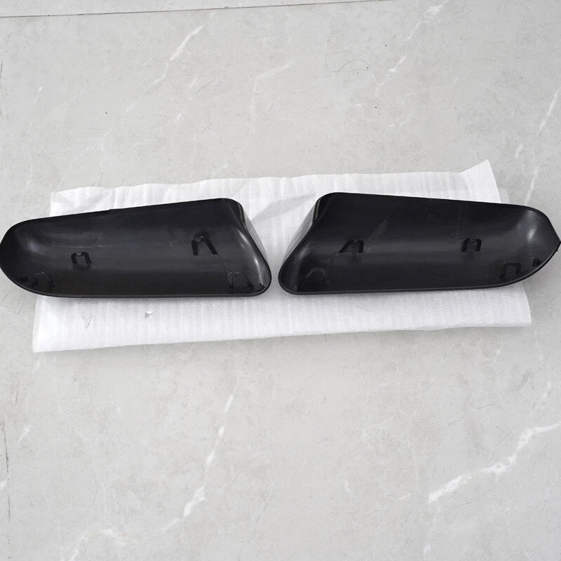 Mirror Cover Set for 2009-2014 Ford F150 - 2 x Black Upper Caps