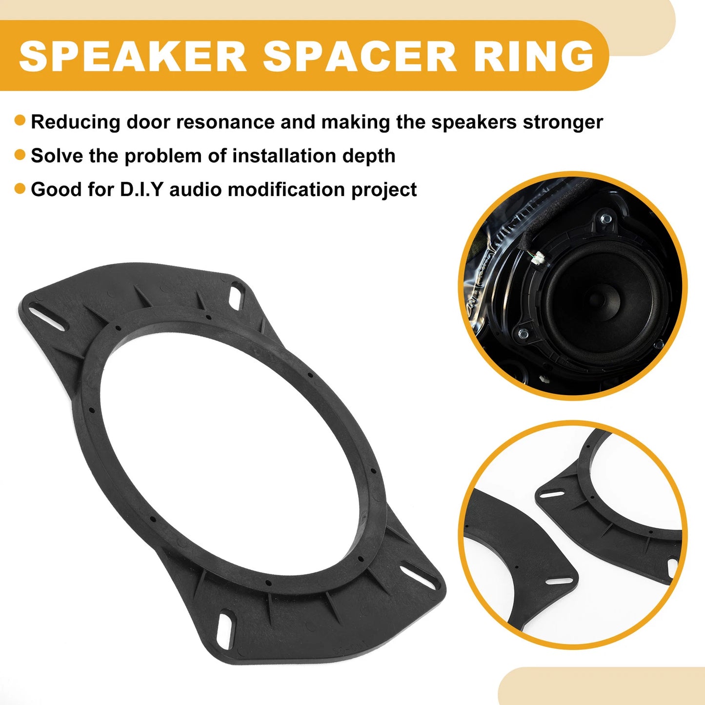 6x9" to 6.5" Speaker Spacer Rings for Nissan Sylphy  - 2 pcs