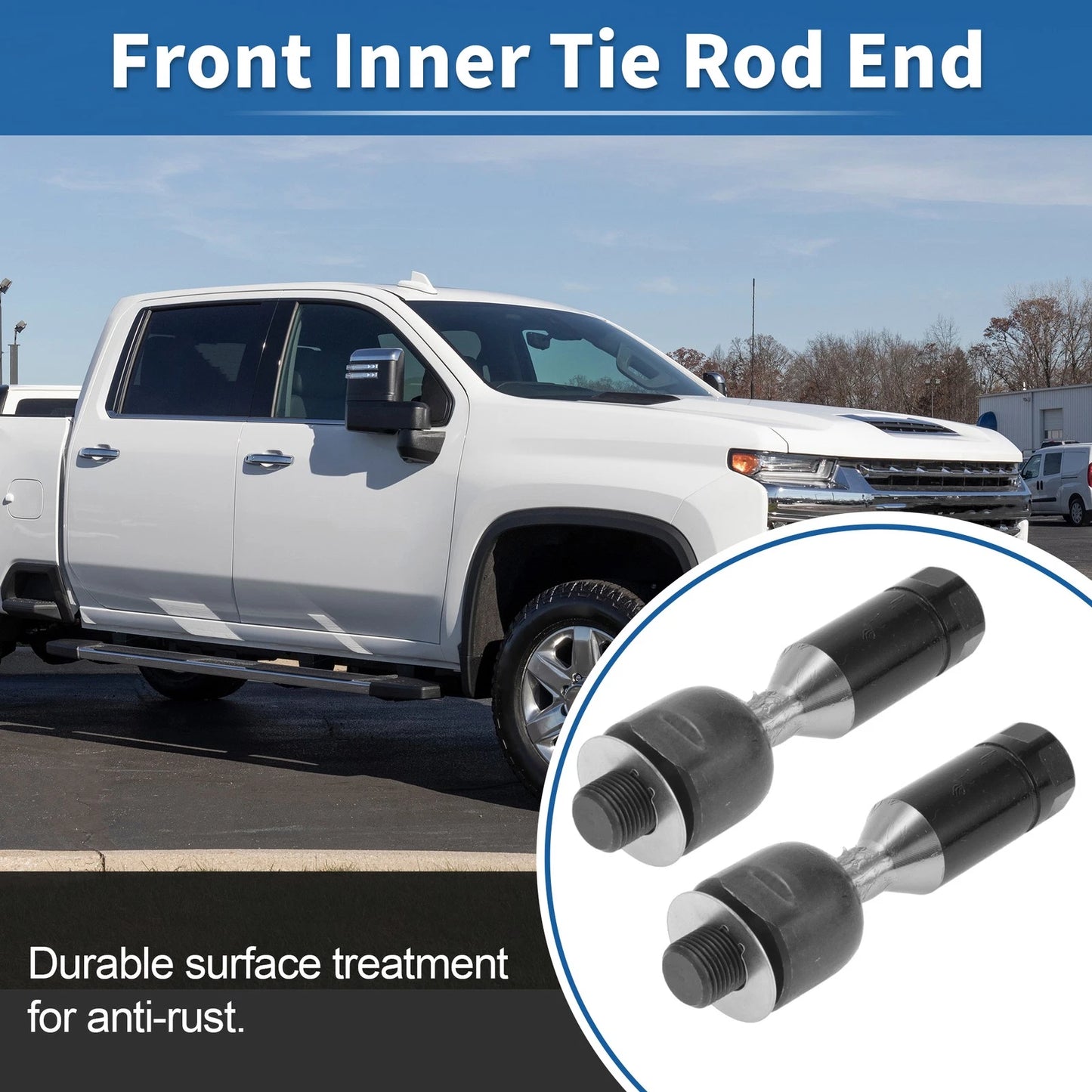 2 x Front Inner Tie Rod End Links for Isuzu Ascender (2003–2008)