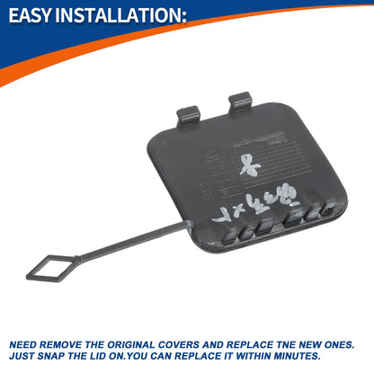 Tow Hook Cover Rear Car Bumper for BMW 530i 530e 540i M5 Black