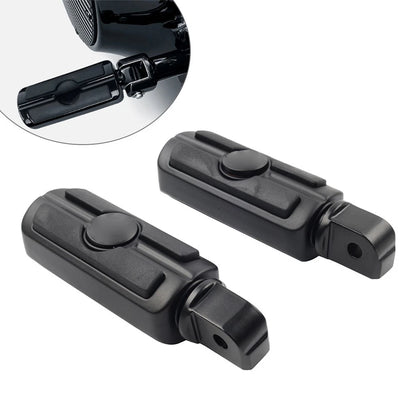 Rear Passenger Foot Pegs for Harley Softail Deluxe Fat Bob (2018-2023) Black