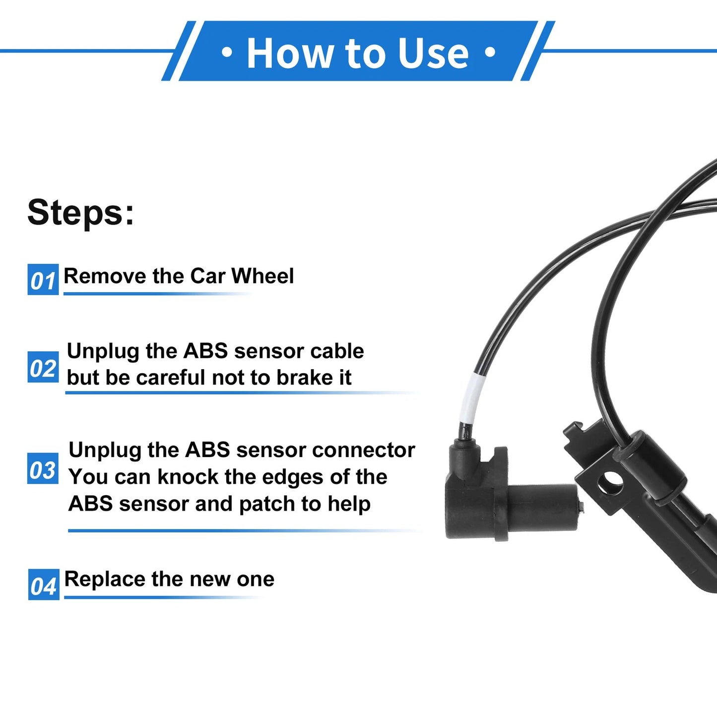 ABS Wheel Speed Sensor for KIA Rio (1996-2016)