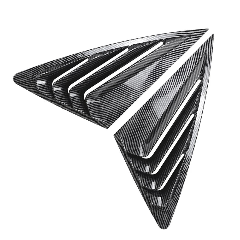 Rear Window Louvers Cover for Audi Q3 F3 Sportback (2019-2024) Carbon Look