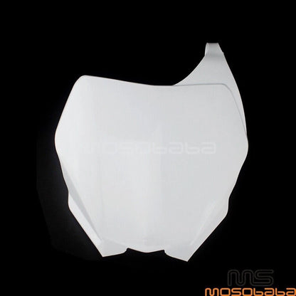 White Front Number Plate for Yamaha YZ 125 250 250F 450F WR250F WR450F
