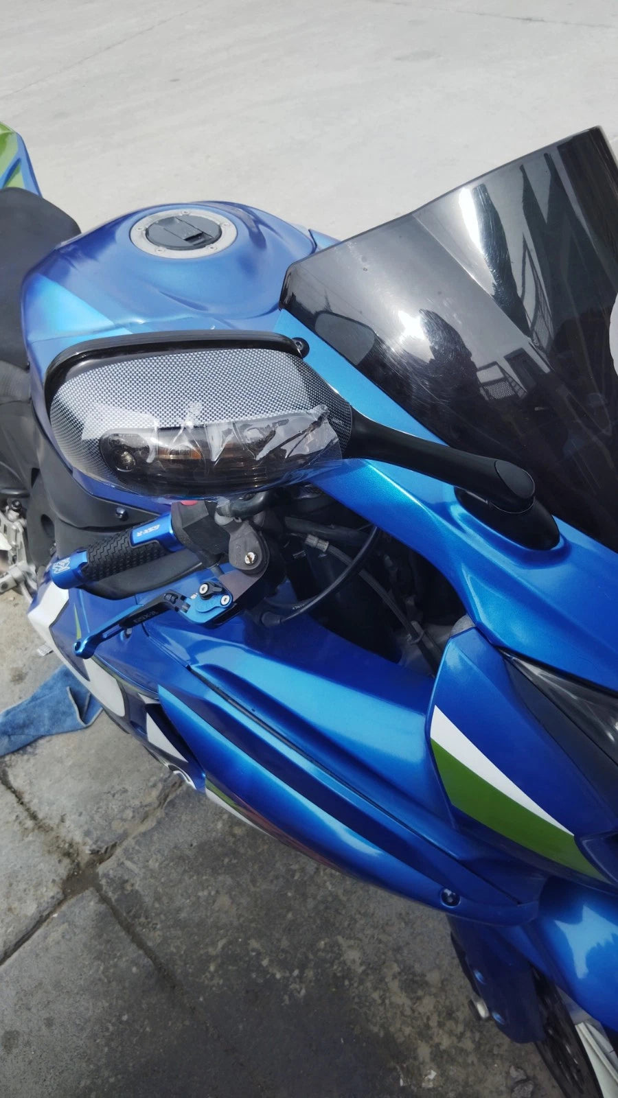 Clear/Smoke Turn Signal Rearview Mirrors for Suzuki GSXR600 GSXR750 (2006-2025)