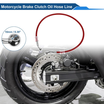 Hose Line 70cm Brake Clutch Oil for Motorcycle Red