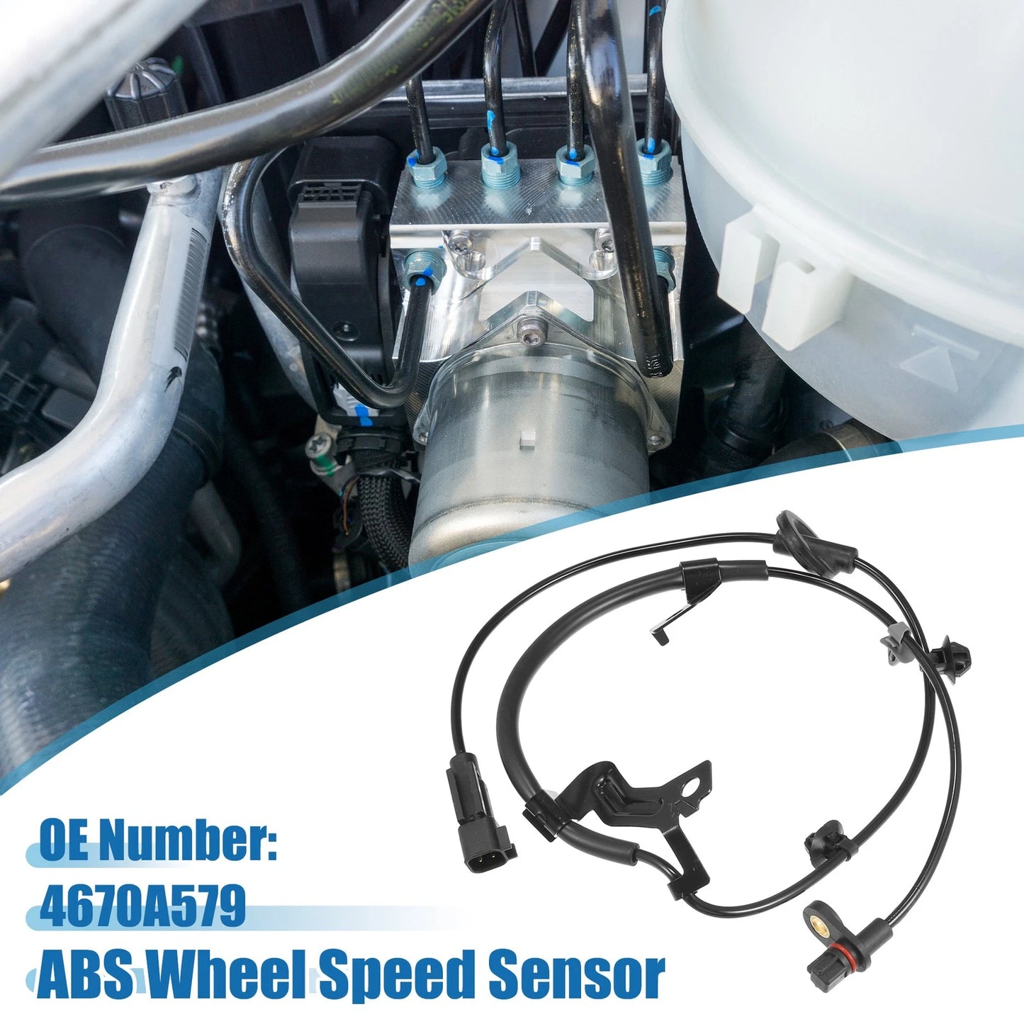 Rear Left ABS Wheel Speed Sensor for Mitsubishi Lancer, Outlander (2003-2018)