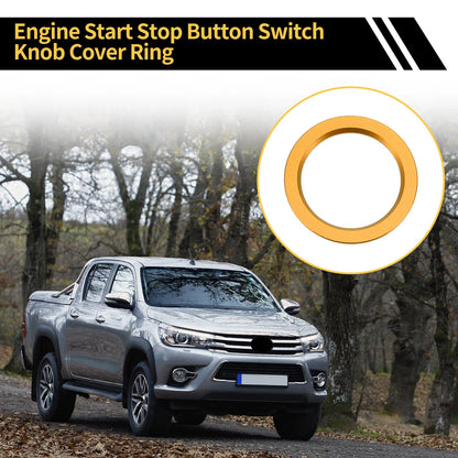 Engine Start Stop Button Knob Cover Ring for Toyota Tacoma (2016-2023) Gold