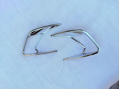 ABS Chrome Front Fog Light Lamp Cover Trim for 2024-2025 Toyota Grand Highlander