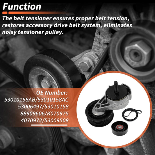 1 Set Drive Belt Tensioner Kit for Dodge Ram 1500 Truck (97-01)