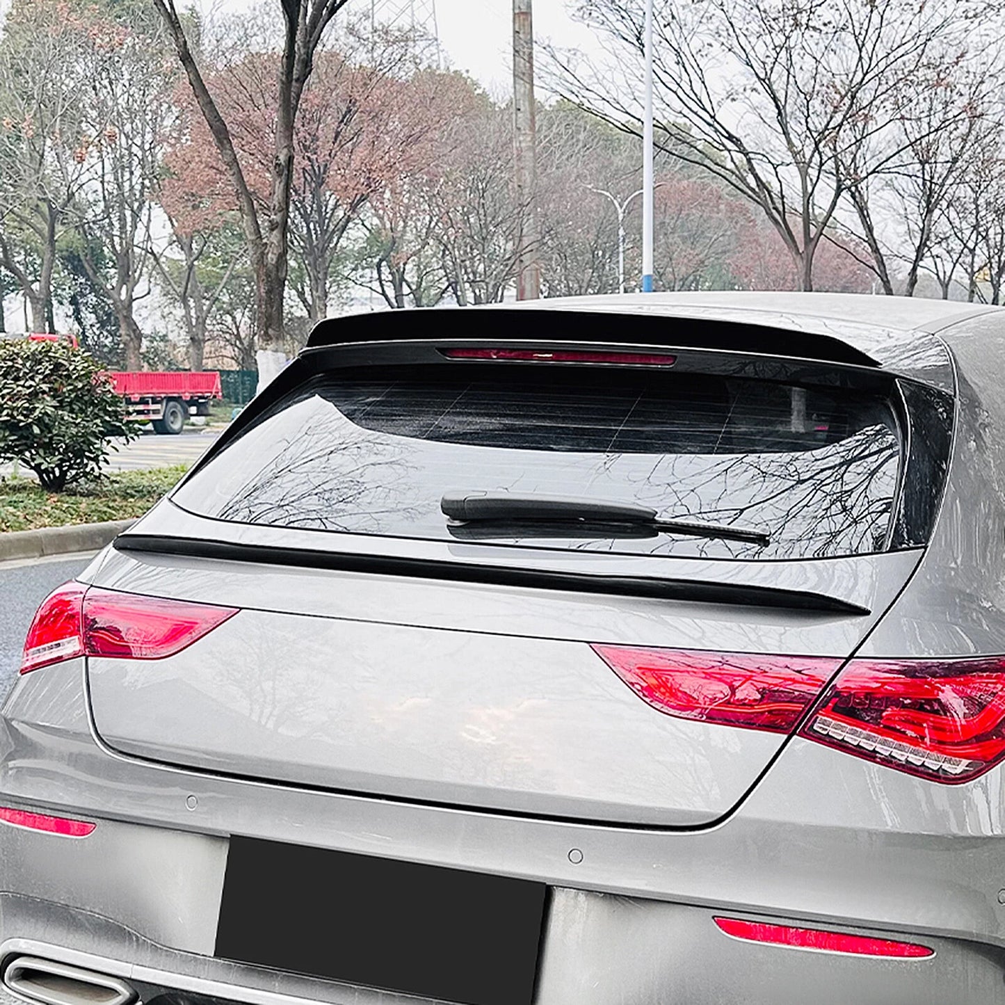 Rear Spoiler Lip for Mercedes Benz X118 CLA200 CLA35 (2019-2023) Gloss Black
