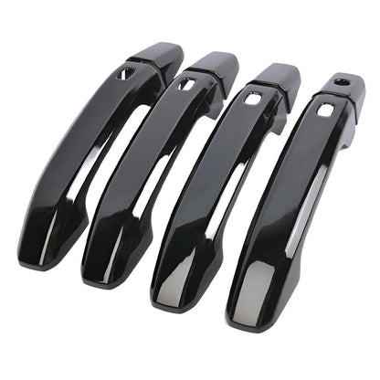 Glossy Black Door Handle Covers for Chevrolet Silverado, Suburban, GMC Sierra