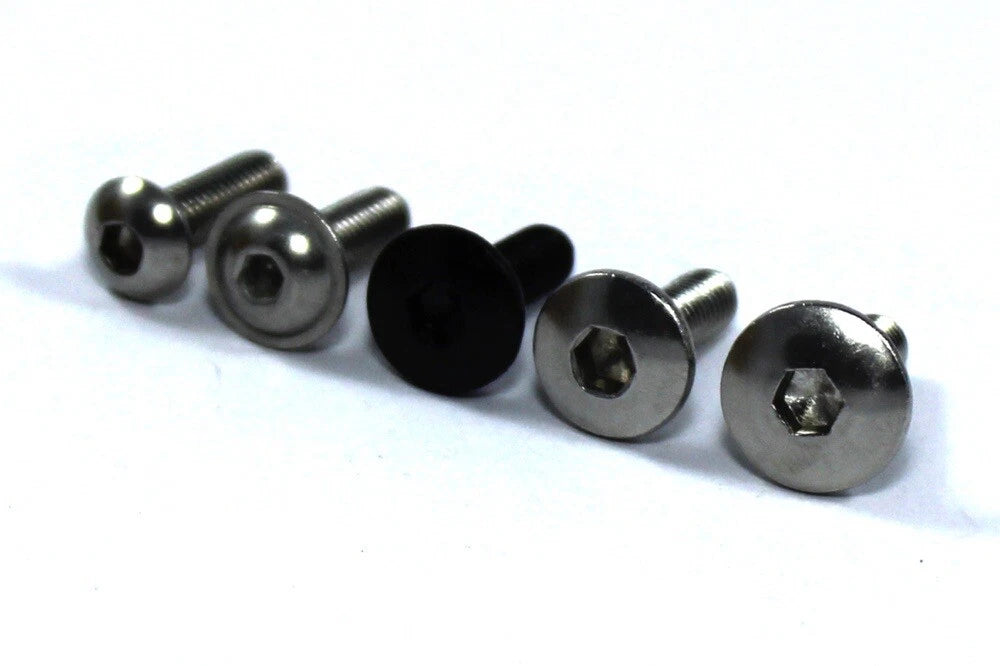 Bolt Kit with Rubber Wellnuts for Motorcycle Windscreen