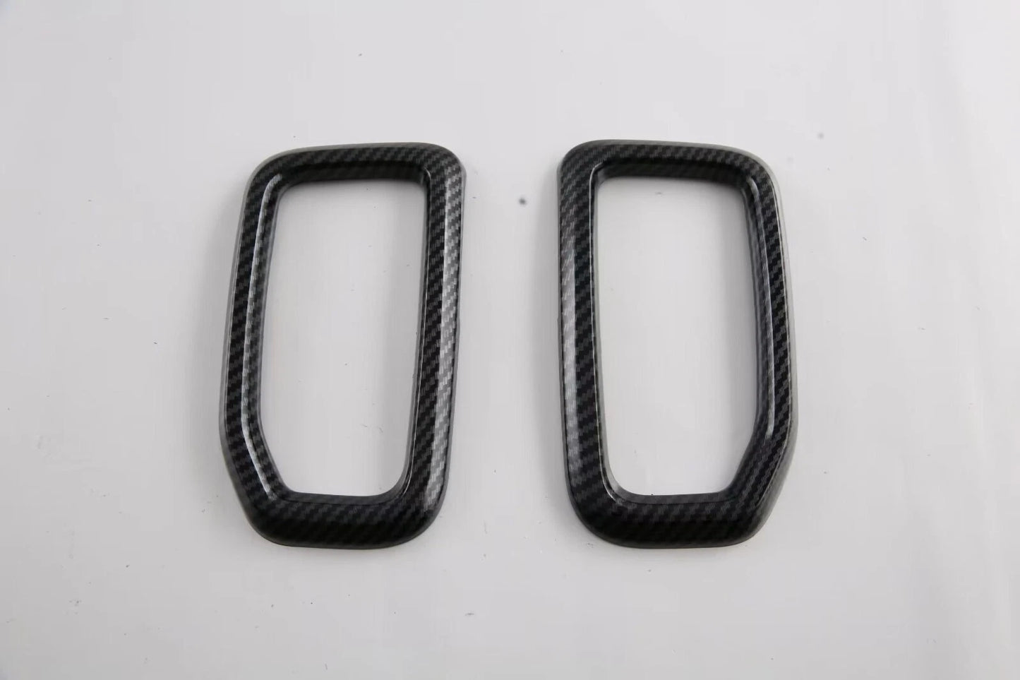 ABS Front Side Vent Air Outlet Lid Carbon Fiber Cover Trim for Ford Ranger (2023)