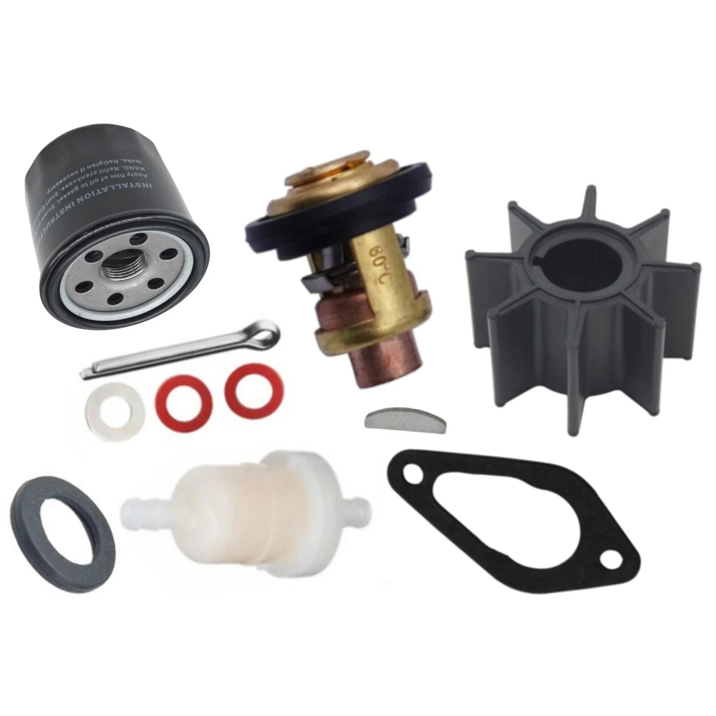 Outboard Maintenance Kit for Mercury Mariner 8-9.9 HP Command Thrust EFI