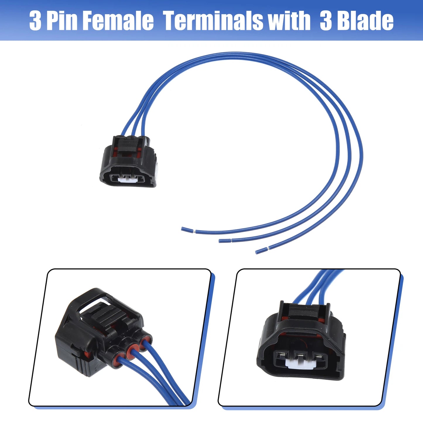 MAP TPS Pigtail Electrical Connector 3 Pin for Dodge Jeep Vehicles (2000-2023)