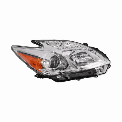 Halogen Front Headlights Chrome for Toyota Prius (2010–2011)