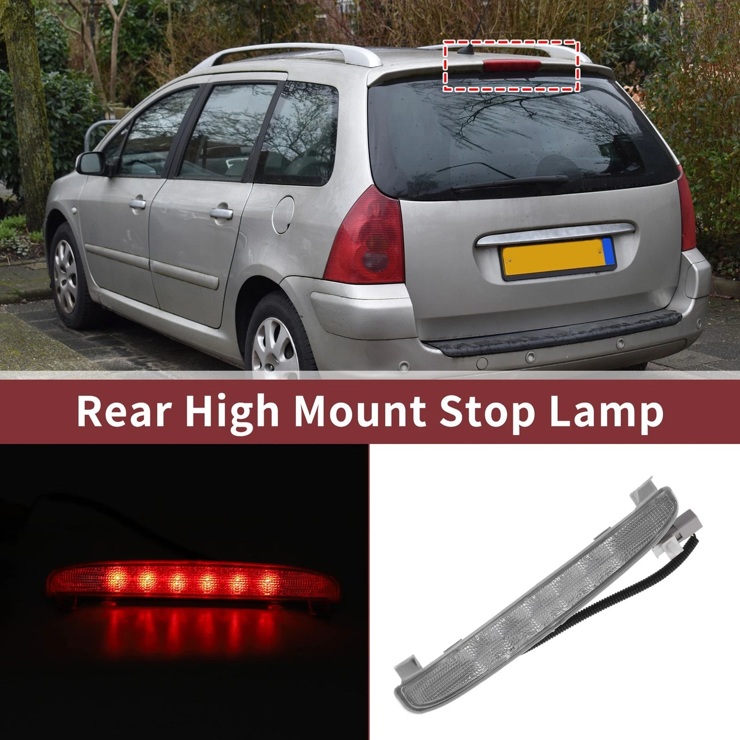 White LED Third Brake Light for Honda Civic EX Coupe (2006-2011)