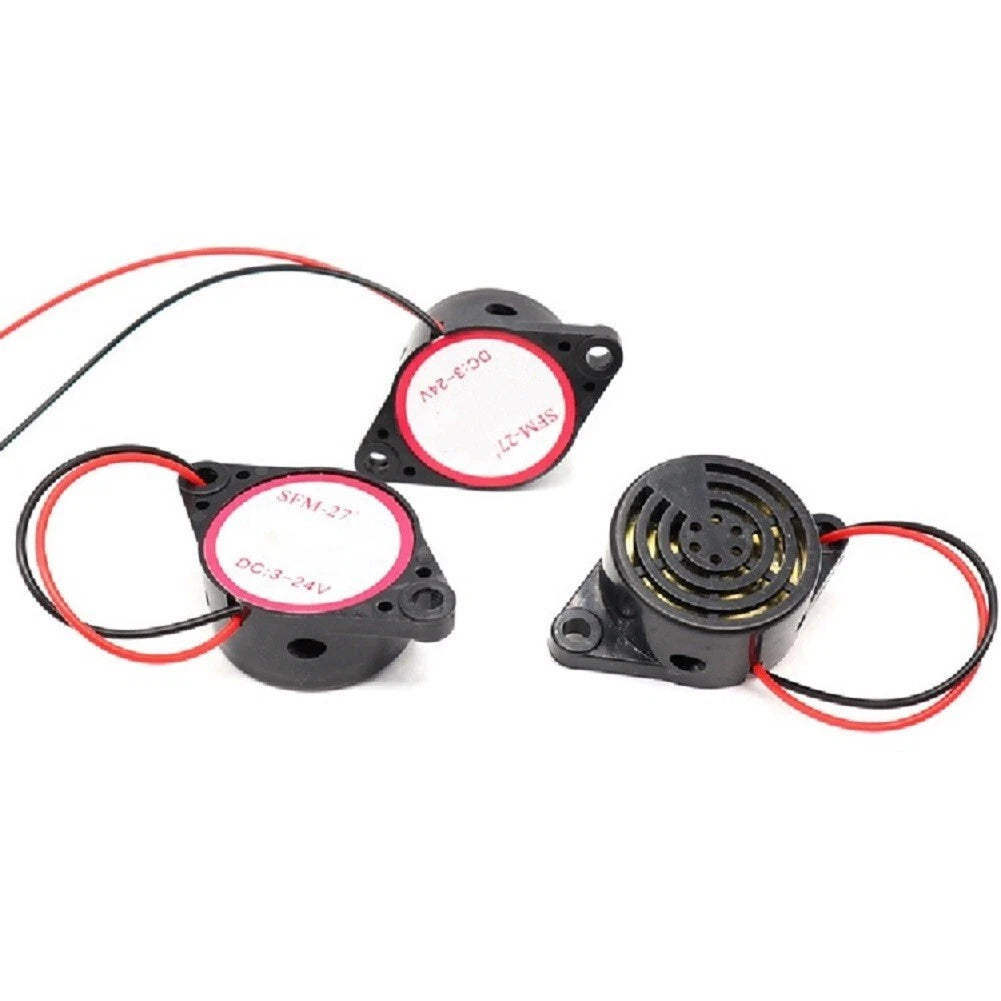 5Pcs / DC3V-24V Electronic Buzzer Beep Tone Alarm Ringer Continuous Sound