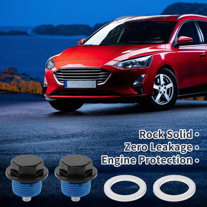 2 x M20x1.5 Aluminum Oil Drain Plug with Gasket for Car Motorcycle