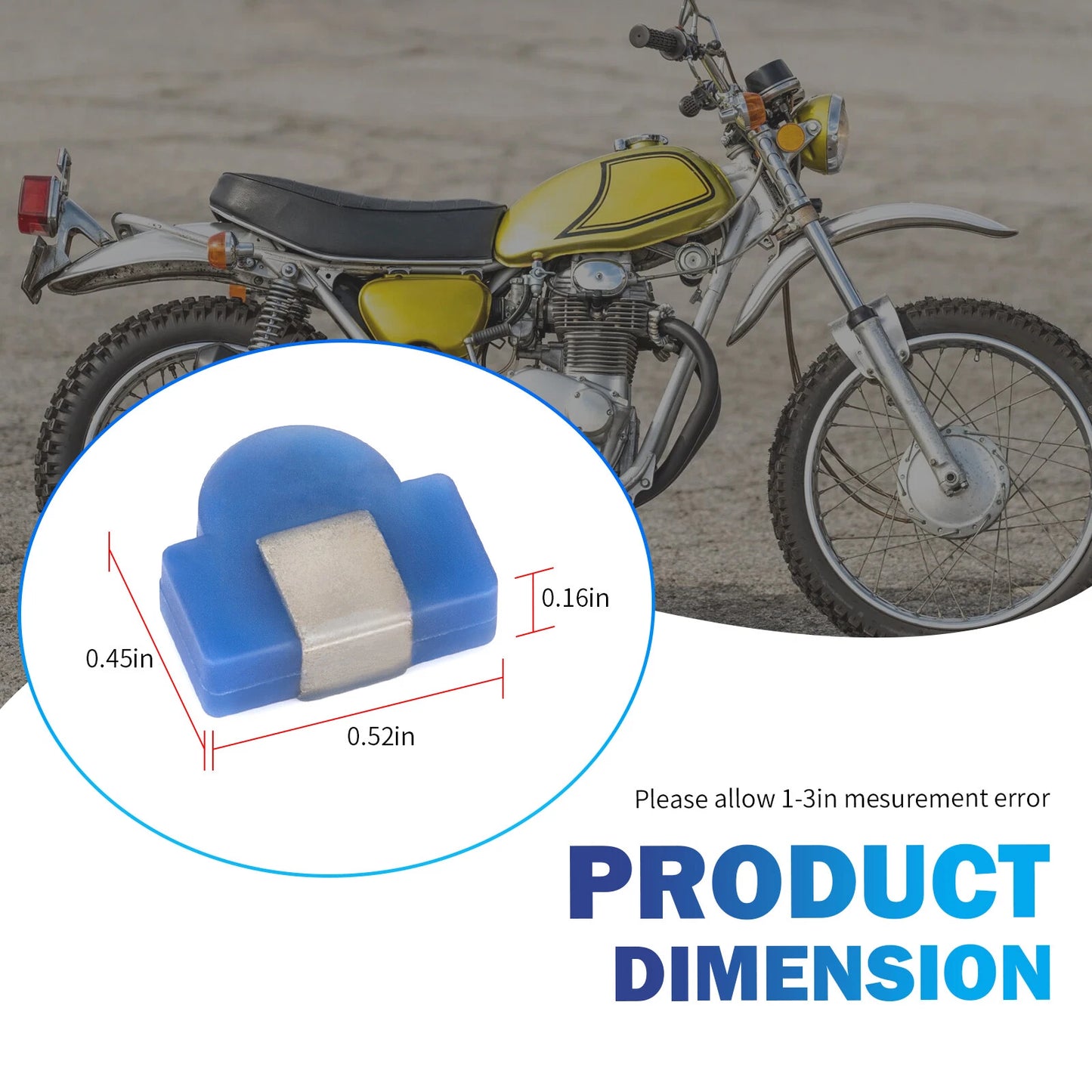 2 x Cam Chain Roller Pin Rubber for Honda CL350 SL350 CB350G CB350K (1968–1973)