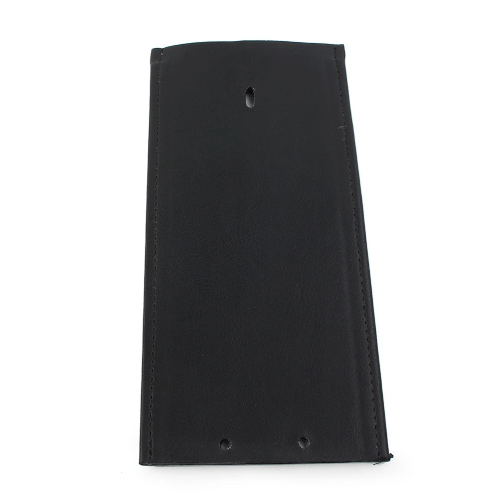 Black Leather Gas Tank Panel Bib for Harley Davidson