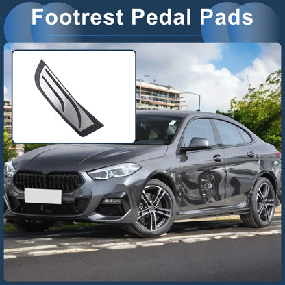 Footrest Pedal Cover for BMW 2 Series (2014-2019) Silver Tone