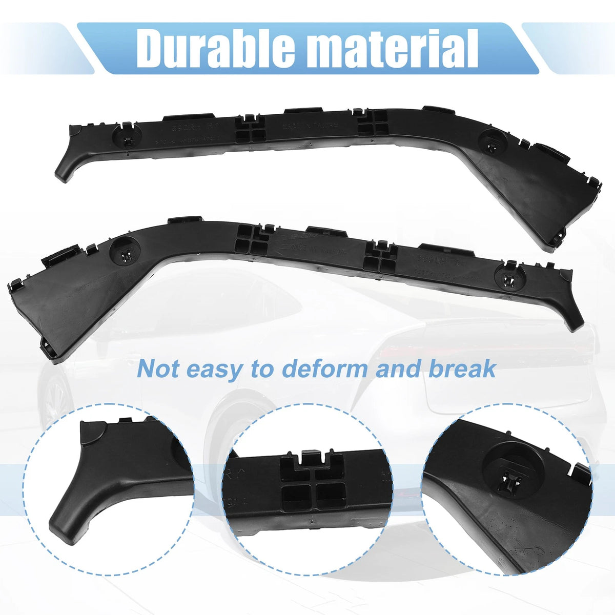 Rear Bumper Bracket for Toyota Prius 1.5L (2010-2015) - Durable Plastic, Black