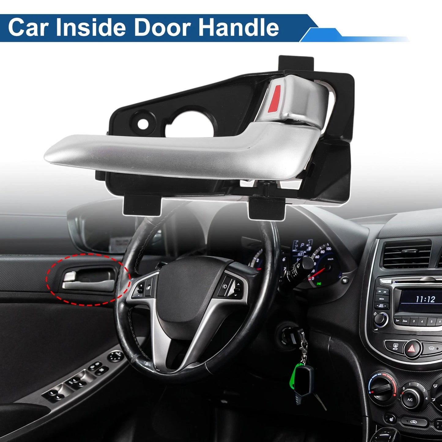 Rear Right Passenger Side Door Handle for Kia Picanto (2011-2017)