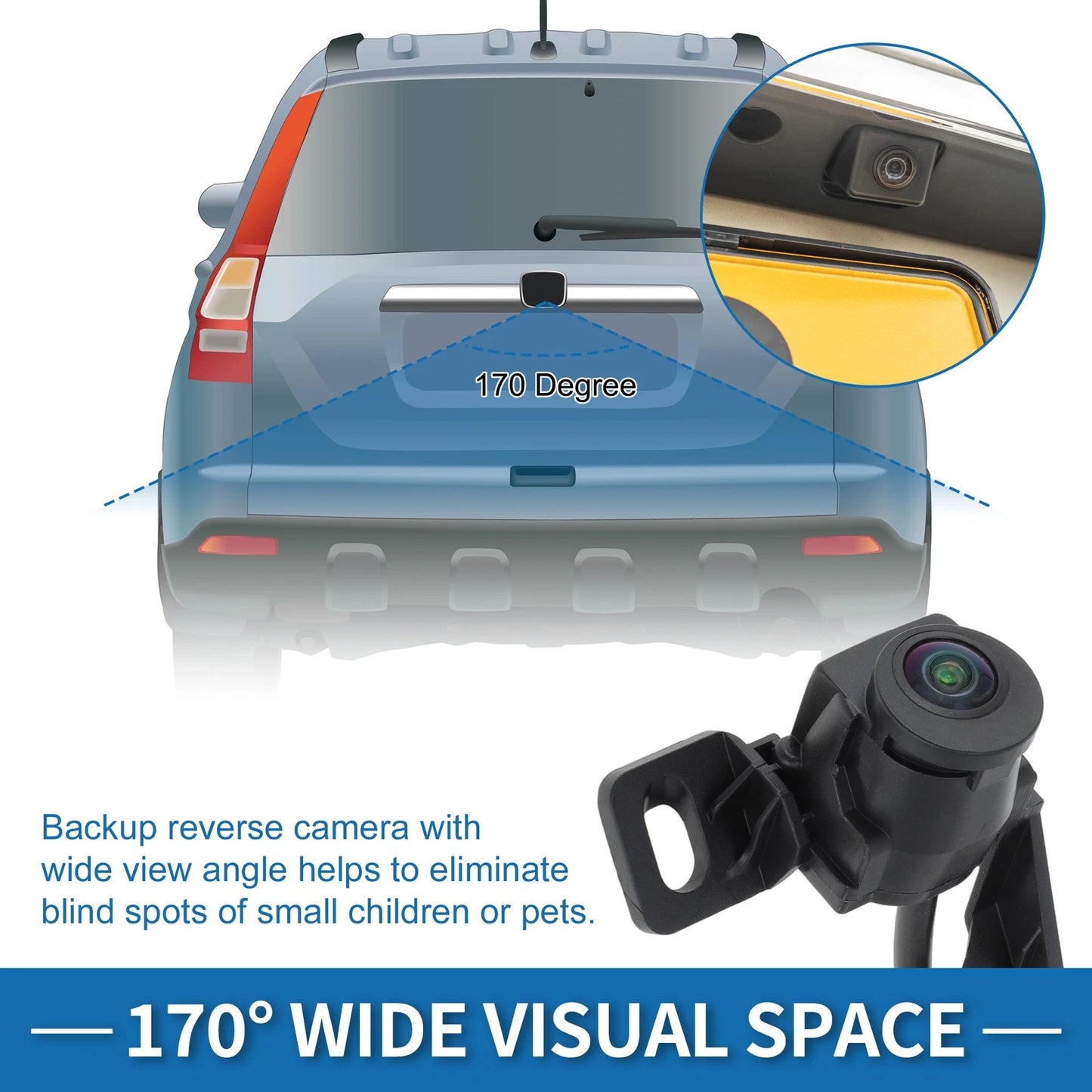 Rear View Backup Camera for Ford F-250 F-350 F-450 Super Duty (2008-2012)