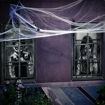 Scary Halloween Curtains for Indoor Outdoor Party Decor 80 x 120cm