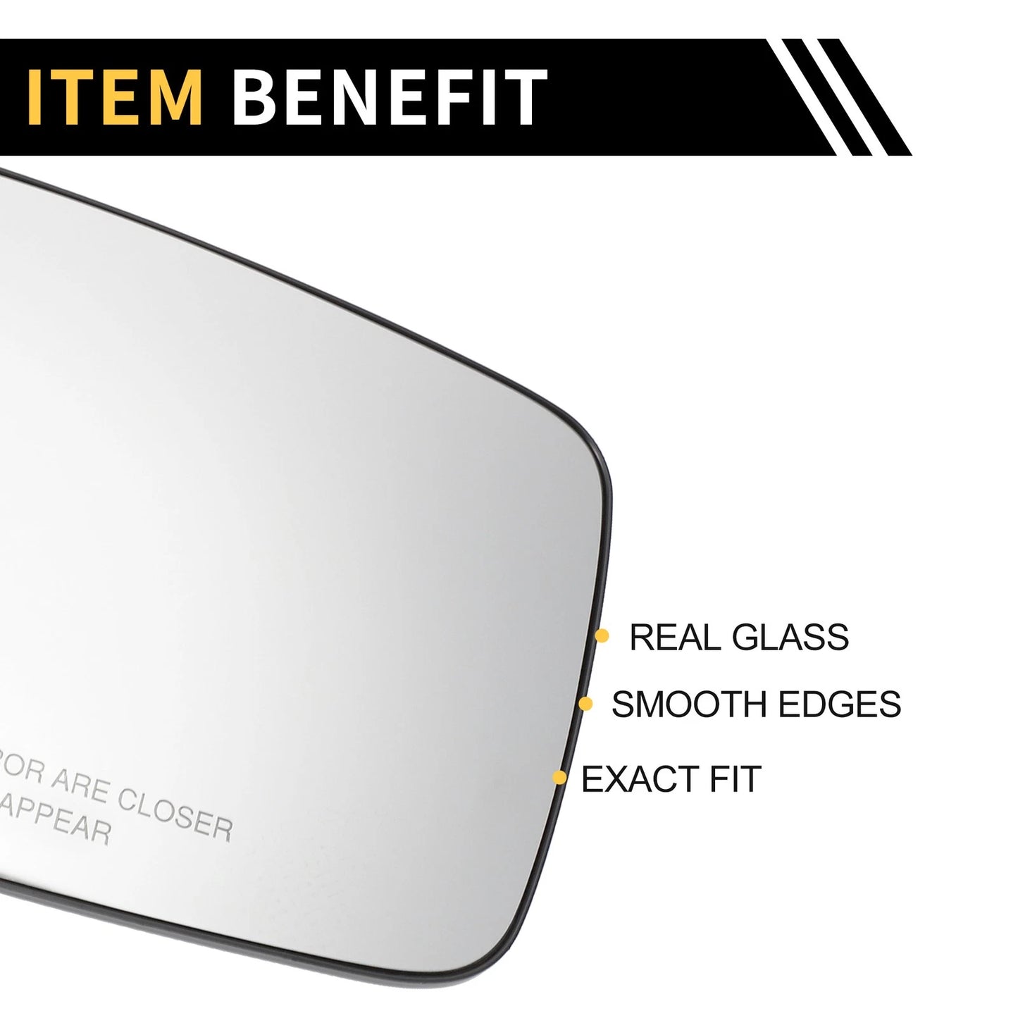 Heated Right Mirror Glass Replacement for Dodge Ram 1500-2500