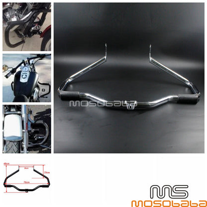 Chrome 1 1/4" Tube Crash Bar for Harley Softail Deluxe (2005-2017)