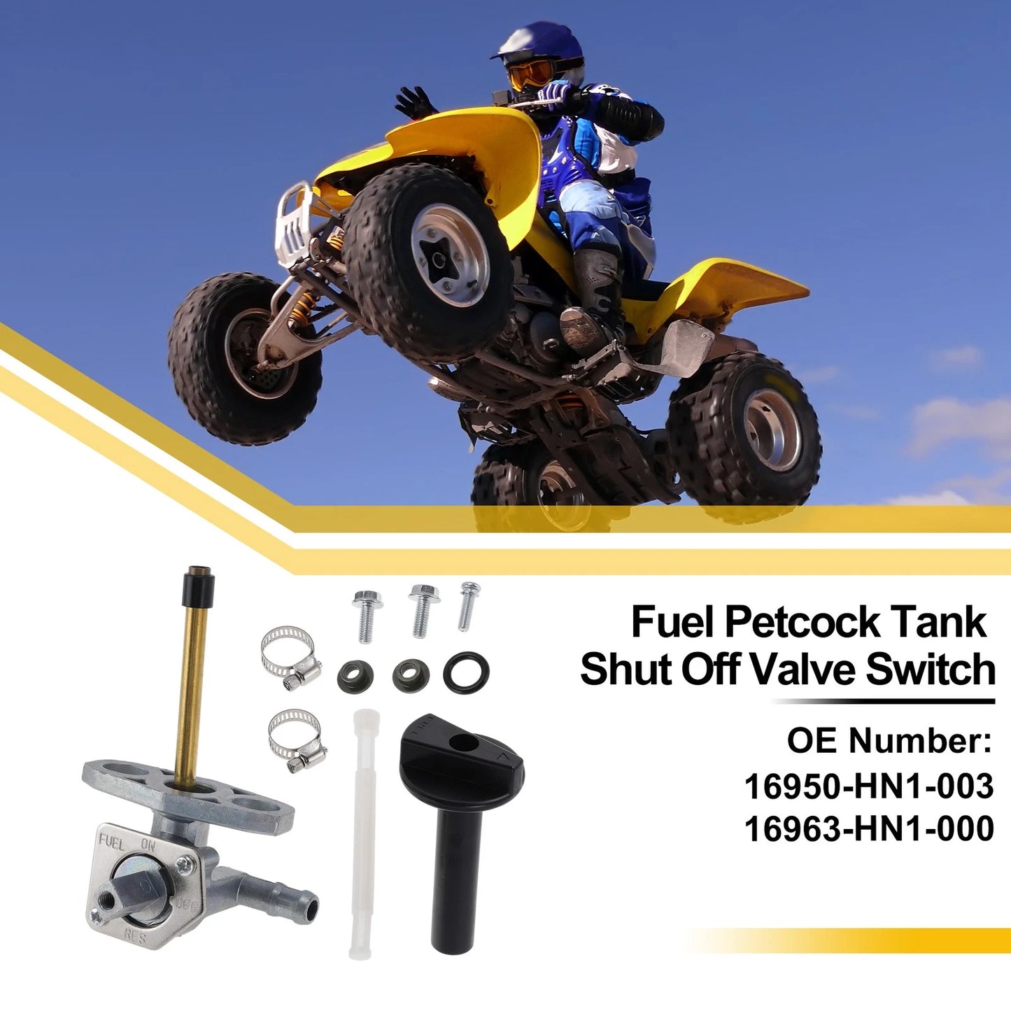 ATV Fuel Valve Petcock Gas Tank Switch for Honda Sportrax 400 (2000-2007)