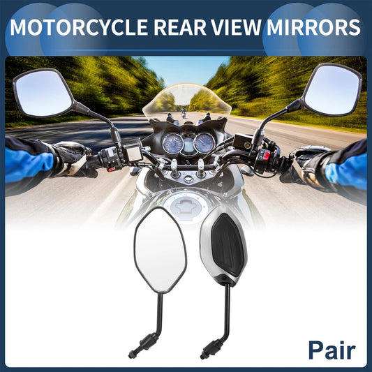 1 Pair Dual Sport Motorcycle Rear View Mirrors for Motorcycle