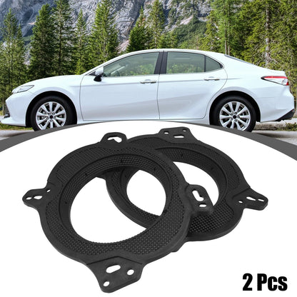 6.5" Black Plastic Speaker Mounting Adapter Rings for Toyota