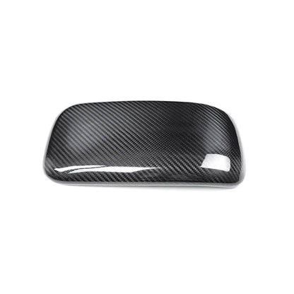 Real Carbon Fiber Armrest Storage Box Cover Trim for Mini Countryman F60 2017-22