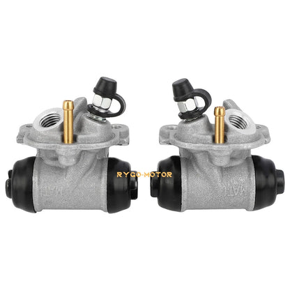 Front Brake Wheel Cylinders 2x4 Adjuster Shoes Set for Honda TRX300