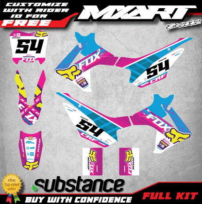 Sticker Kit for Honda CRF 110 PEAK STYLE Decal (2013-2018)