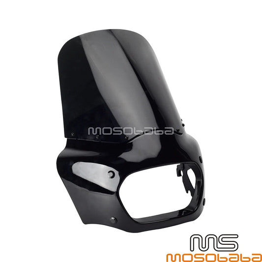 15'' Windshield Front Fairing Black for Harley Softail Fat Bob (2018-2023)
