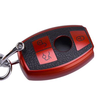 Red TPU Remote Key Fob Cover for Mercedes Benz W204 W246 W221 (2010-2019)