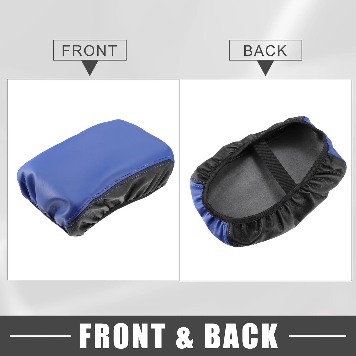 Car Center Console Armrest Cover for Honda Civic (2022) Black Blue
