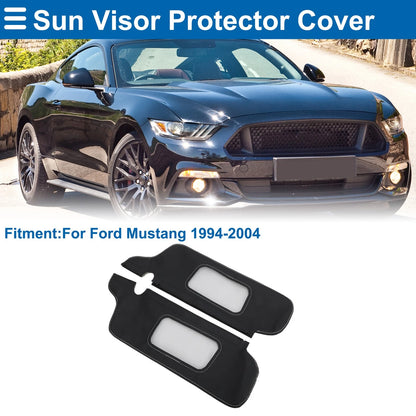 Sun Visor Covers  for Ford Mustang (1994-2004) Black Gray Line