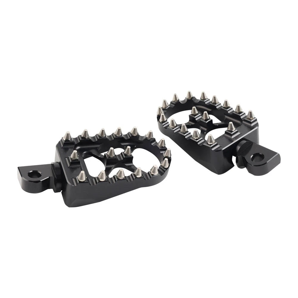 CNC Wide Fat Foot Pegs for Harley Dyna Sportster Fatboy (2000-2023)