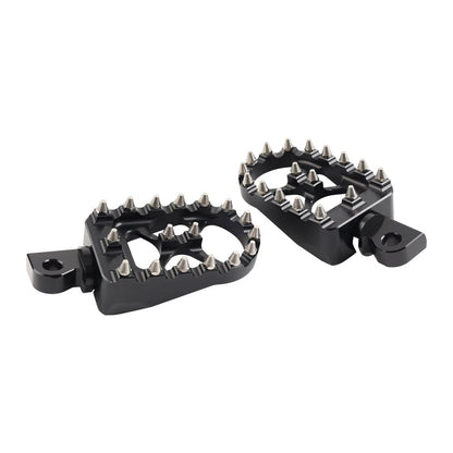 CNC Wide Fat Foot Pegs for Harley Dyna Sportster Fatboy (2000-2023)